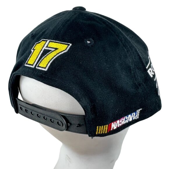 Matt Kenseth #17 Baseball Hat Cap NASCAR Dewalt Roush Racing Embroidered Black - Picture 12 of 16